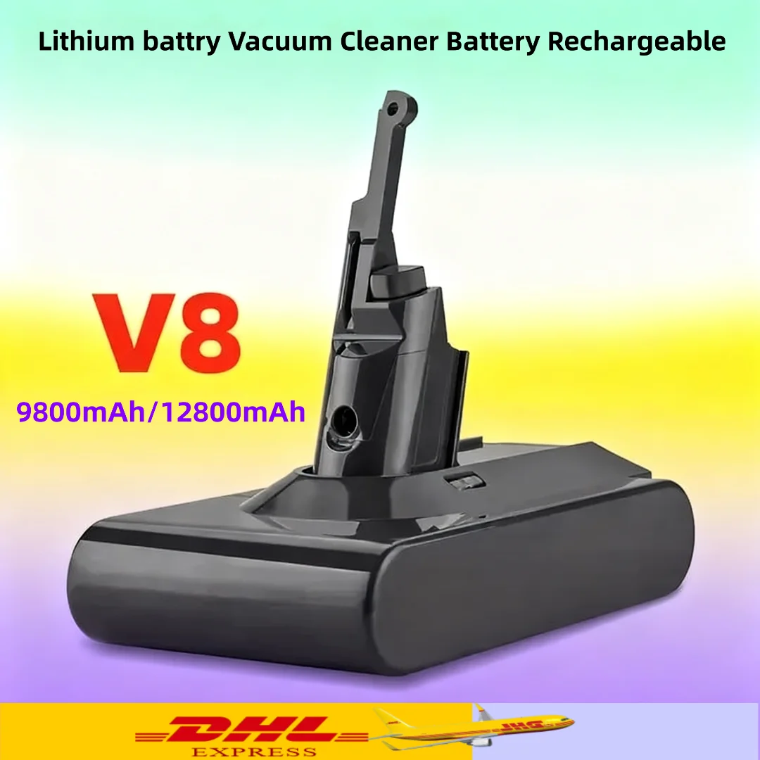 🍍 ل دايسون 12800 مللي أمبير/9800 مللي أمبير/12800 مللي أمبير V8 21.6 فولت بطارية ليثيوم مكنسة كهربائية بطارية قابلة للشحن أداة السلطة البطارية
