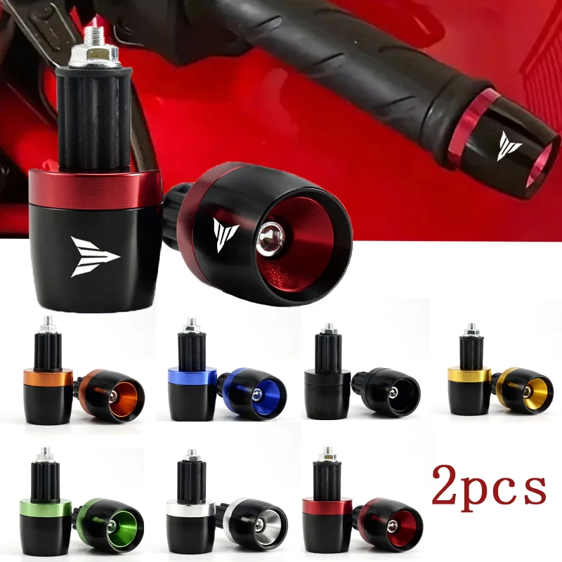 Motorcycle Handlebar Grips Ends Handle Bar Cap End Plug For Yamaha MT07 MT09 MT10 MT15 MT 07 09 10 SP FZ09 FZ07 Accessories