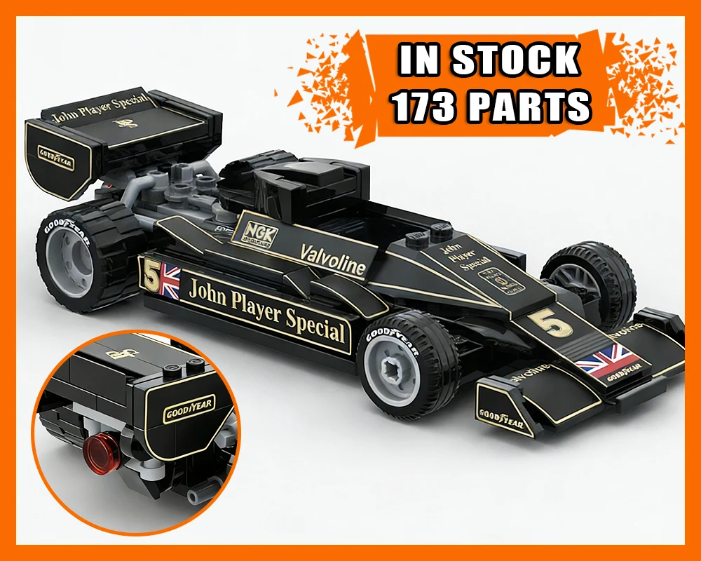 Nowy Klasyczny Zestaw Klocków MOC Supercar, Model Samochodu Wyścigowego F1 do Samodzielnego Montażu, Kreatywna Zabawka Konstrukcyjna dla Chłopców