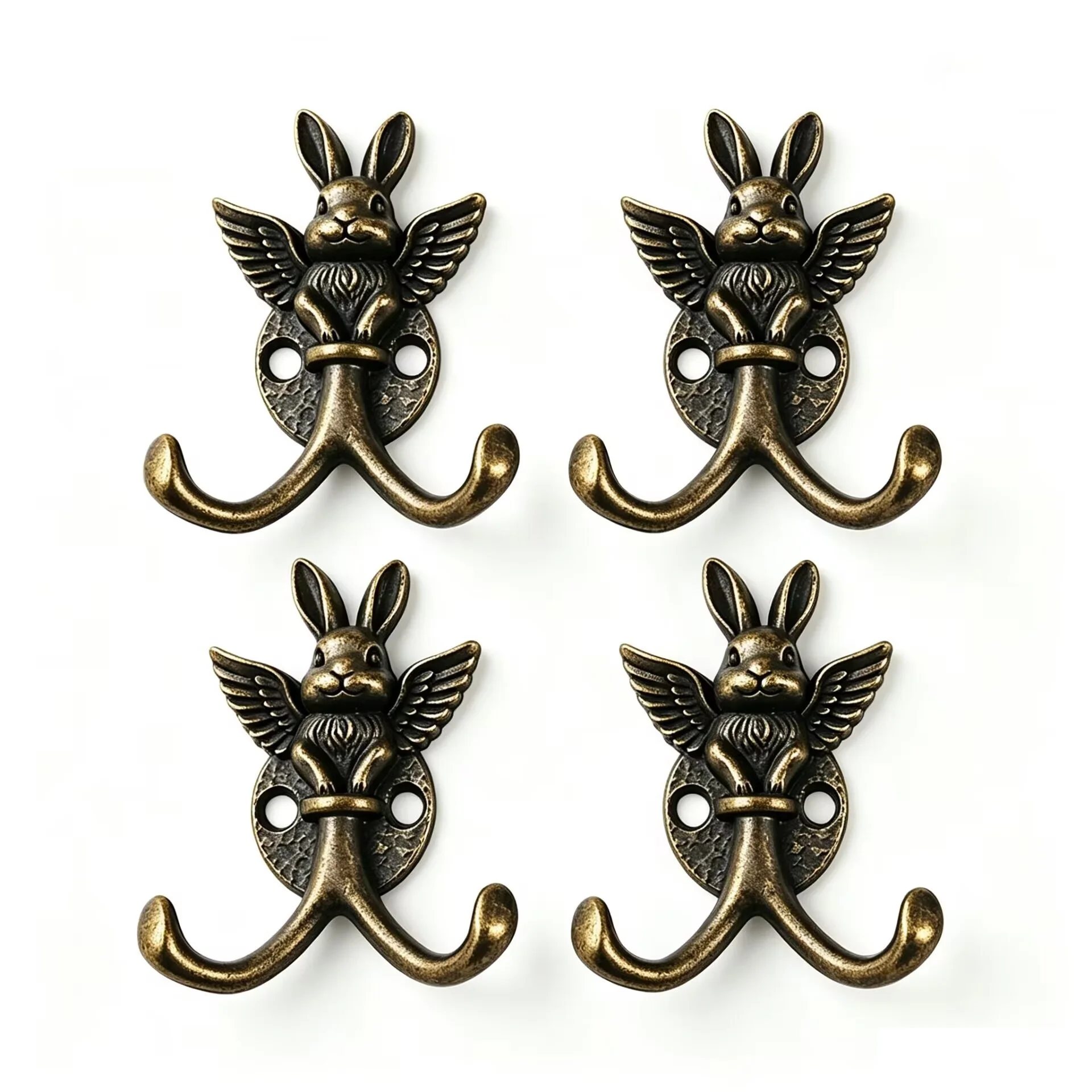 Heavy Duty Zinc Alloy Towel Gook with Easy Installation and Versatile Use, Decorative Metal Hooks for Hanging Towels Coats Hats