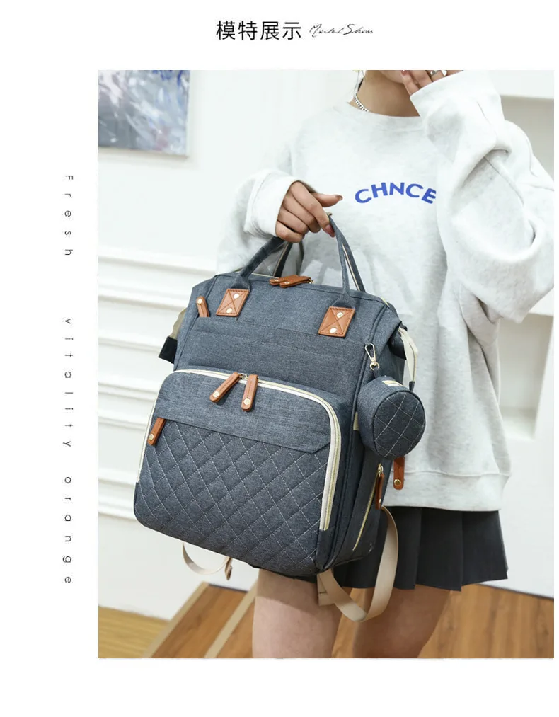 Mommy Baby Diaper Bag Backpack For Stroller Organizers Large Capacity Waterproof Wide Opening Mummy Maternity Bags For Hospital