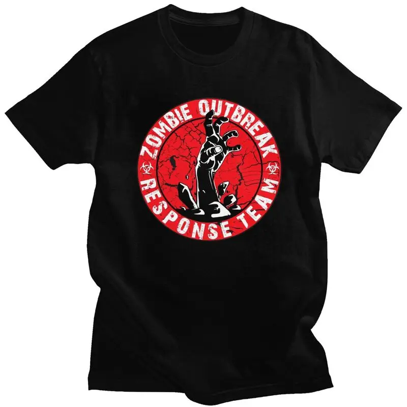 Custom Fashion Zombie Outbreak Response Team T Shirts Men T-shirts Streetwear Tee Tops Oversized Tshirts Merch