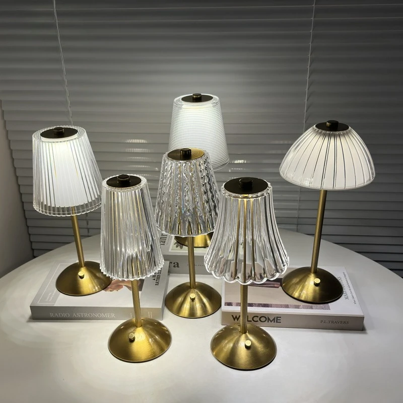 Popular Led Desk Lamp Simple Retro Cafe Atmosphere Light Touch Usb Charging Bar Desk Lamp