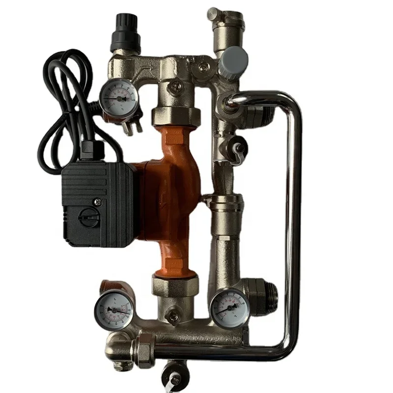 

Water Manifold Mixing Valve And Pump With Brass Manifold Stainless Steel For Floor Heating