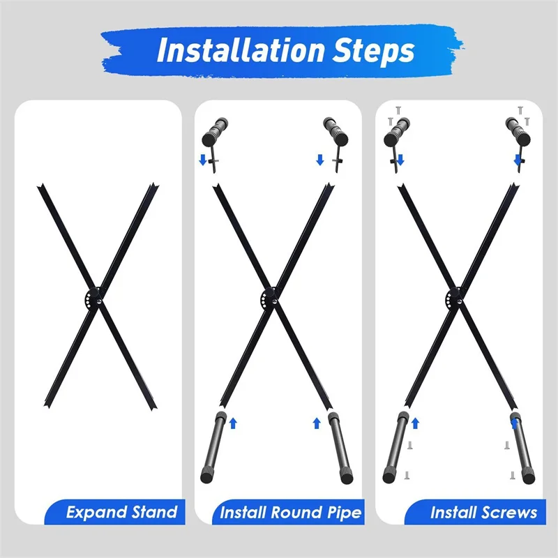 Suporte de piano eletrônico ajustável, X-tipo tubo duplo, Rack de ferro, teclado universal, acessórios do suporte do instrumento, 54, 61, 76, 88 teclas
