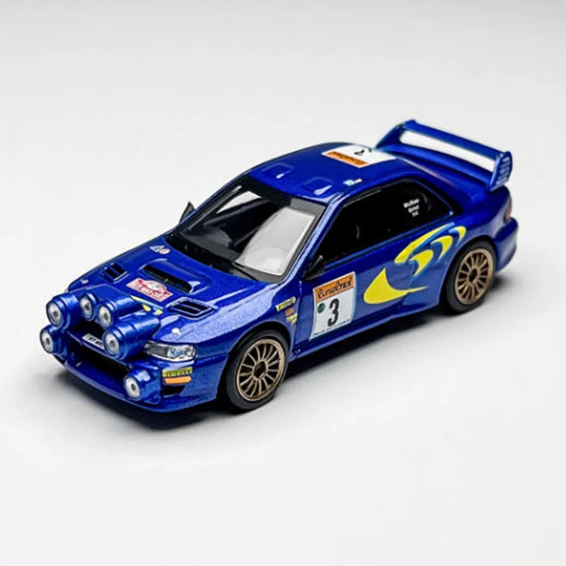 

MINIGT масштаб 1:64 Impreza WRC98 модель автомобиля из сплава, статическая коллекция, украшенные праздничные подарки, игрушки