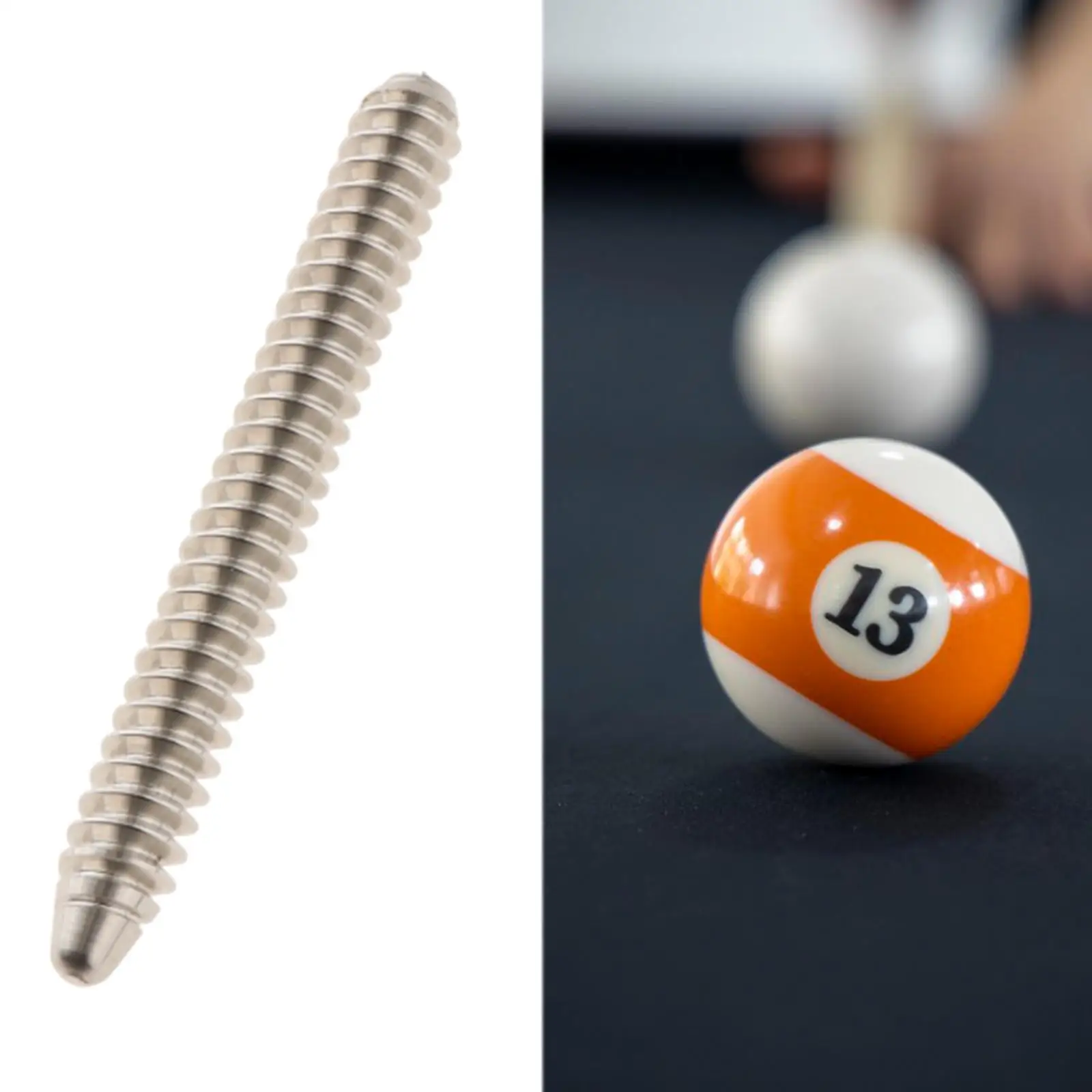 Pool Cue A Joint Pin Stud Pool Cue Joint Screws Stainless Steel Insert Premium Easy Install Lightweight Repair Supplies