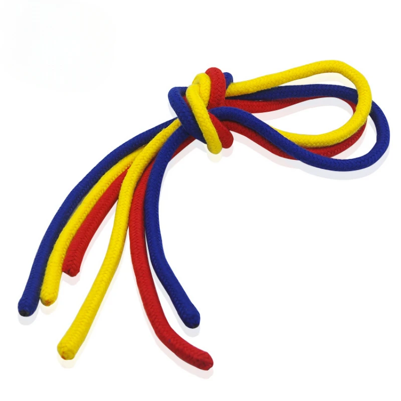 Three Color Linking Ropes Magic Trick Red Yellow Blue   Props Close-Up Funny Professional Accessories