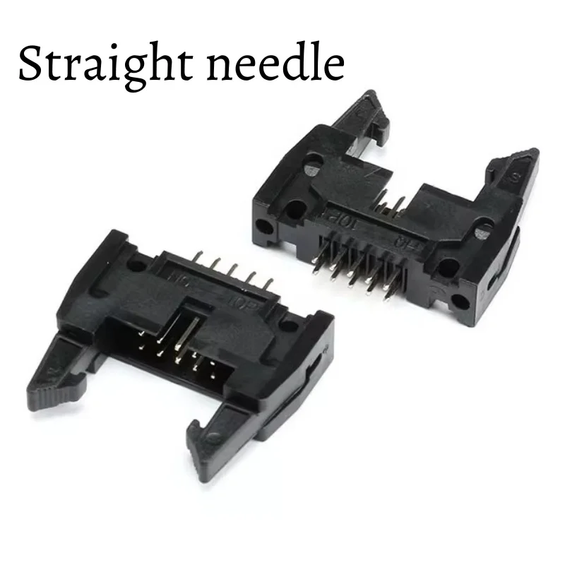 2-15pcs DC2 horn socket 2.54mm spacing Straight needle/curved needle DC2-8/10/12/14/16/18/20/26/30/34/40/50/64P  Hook socket