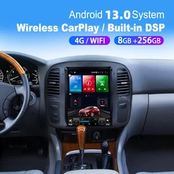 Android Car Radio For Toyota LC100 For Lexus LX470 1998 1999 2000 2001 2002 Car Multimedia Player GPS Navigation CarPlay Auto