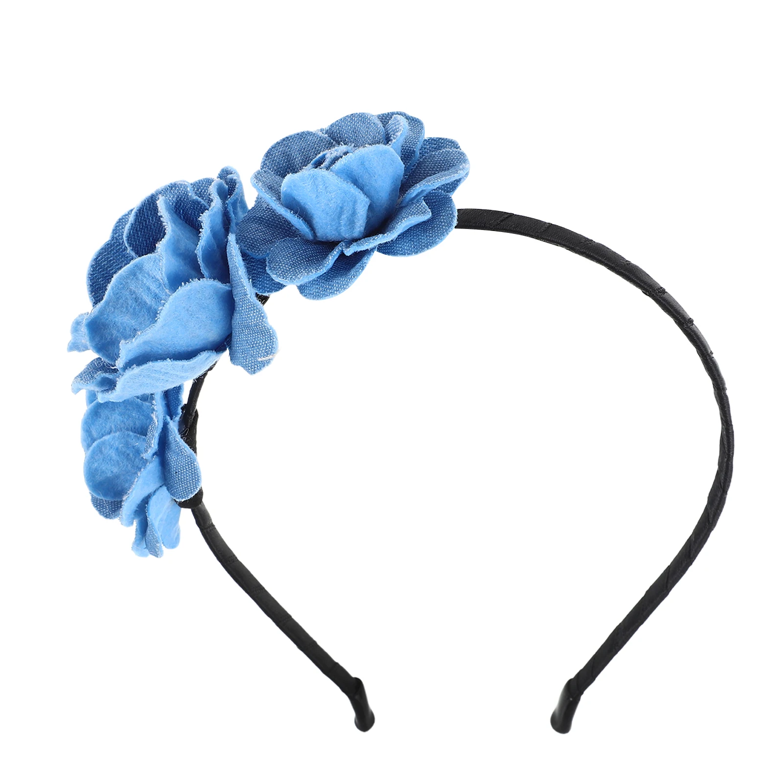 

Headband Denim Hair Accessories Floral Face Washing Hairband Decorative Bands for Yoga Hoop Festival Wedding