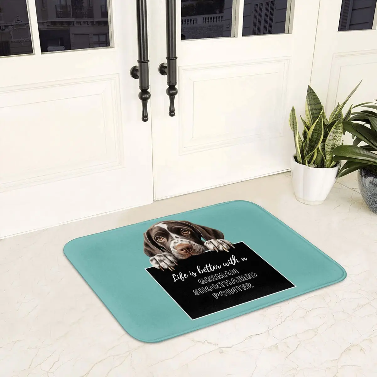 Life Is Better With A German Shorthaired Pointer Dog Anti-slip Doormat Floor Mat Carpet Rug for Kitchen Entrance Footpad Mats view 6