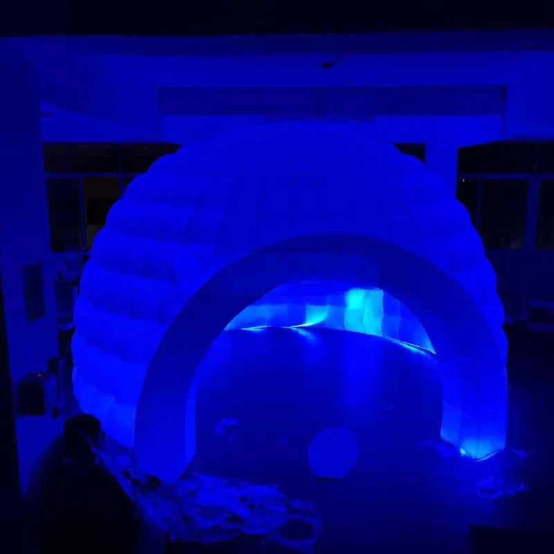 Dome igloo tent giant inflatable with LED lighting Luna tent Inflatable showroom tent / dome tent with LED lights - toy tent