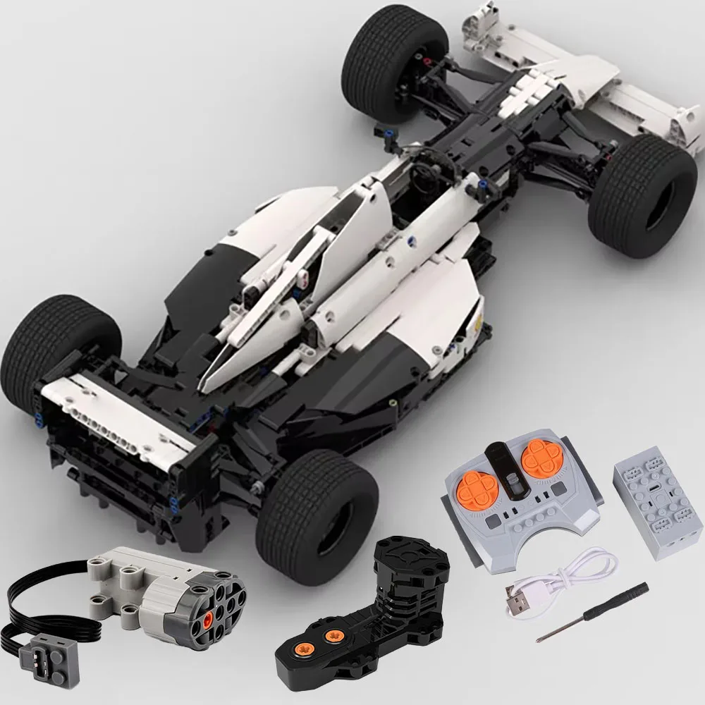 Customed MOC Ayrton Senna Formule 1 McL60 F1 Technische Auto Model 1:8 Bricks Bouwsteen Kits Speelgoed voor Kinderen Volwassenen Gift