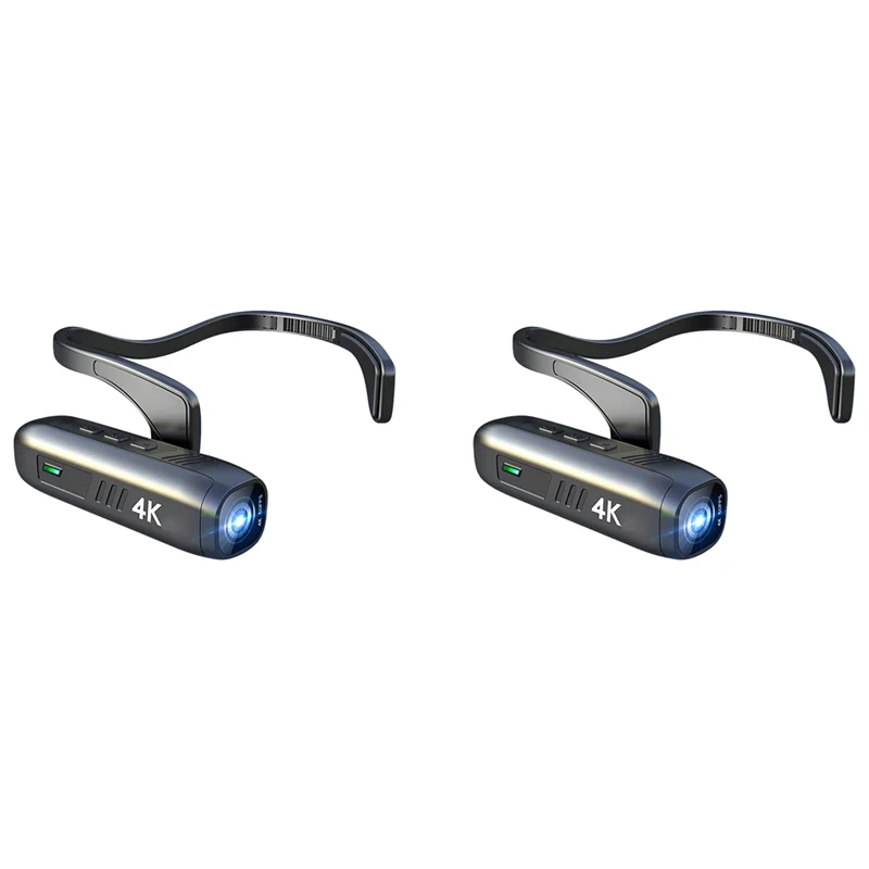 

FFYY-2X 4K 30FPS Head Mounted Camera Wearable Wifi Video Camcorder Camera 120°Wide Angle Lens Anti-Shake APP Control Camera
