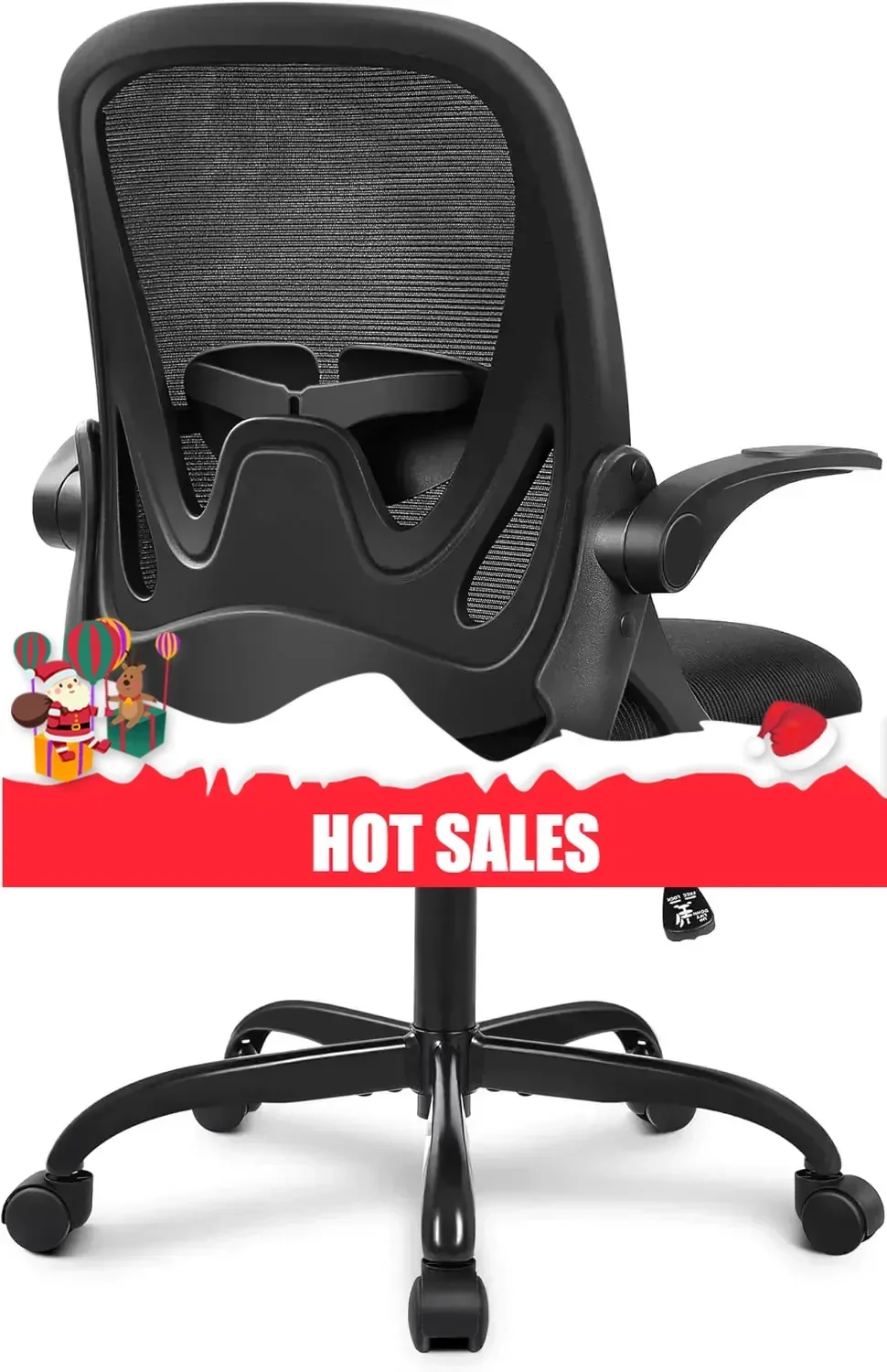 

Горячая распродажа: Органический современный офисный стул, эргономичное кресло для рабочего стола с откидными подлокотниками, поворотное дышащее компьютерное кресло с сетчатой спинкой (черное)