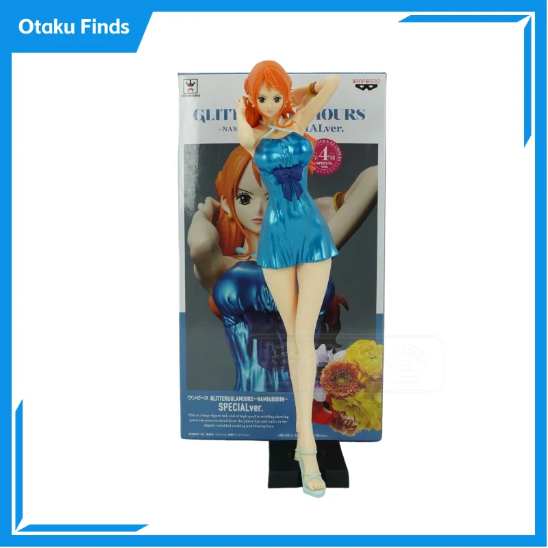 

【 in Stock 】Bandai Eyewear Factory One Piece GLITEBANPSTORO&GLAMOURS Series Blue Dress Na Meijing Handmade Model Collection Gift