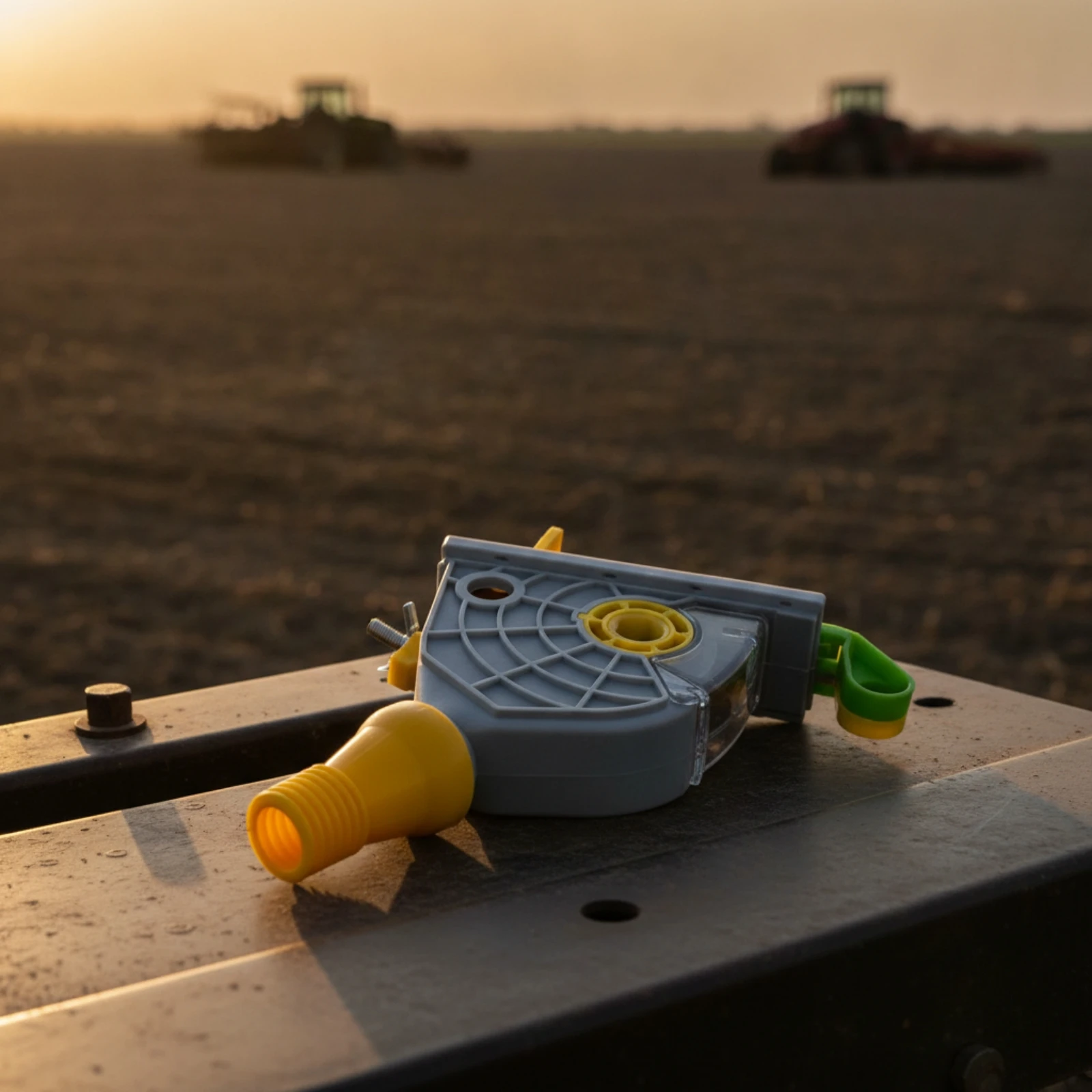 Seeder Hopper with Drive Interface Single-Chamber Seed Sowing Box Seed-Metering Box Transparent for Farmers, Agriculture
