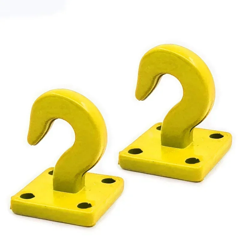 Amortecedor de metal d-ring vermelho reboque corrente gancho manilhas 2 peças para 1/10 rc rastreador carro TRX-4 axial scx10 90046 d90 cc01 d110