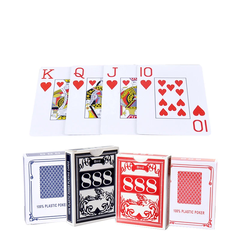 55 قطعة/المجموعة جديد تكساس هولدم أوراق اللعب البلاستيكية شخصية كبيرة مقاوم للماء السلس بوكر بطاقة الجدول مجلس جسر ألعاب 5.8X8.8cm #5