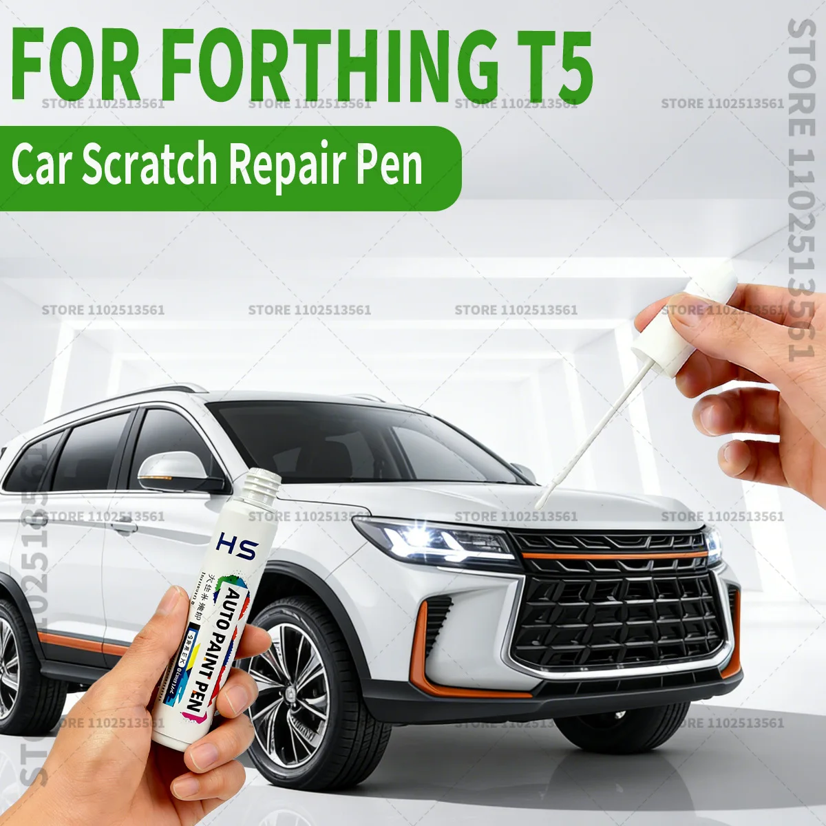 Car Paint Repair Pen Touch Up Scratch Remover DIY Auto Accessories Pearly White PZ09 Black Blue 029 Cyan Gray For Forthing T5