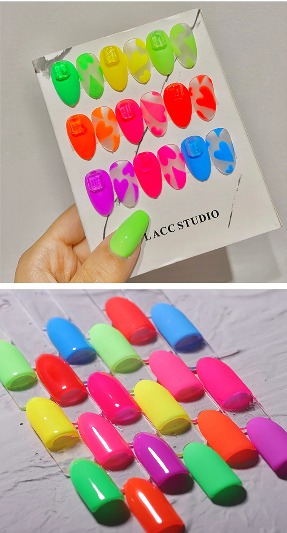 Vendeeni 9 Farben/Set Bunter Gel-Nagellack Semi-Permanenter UV-LED Soak-Off Gel-Lack Regenbogenfarben Gel-Lack für Nagelkunst – Detail 11