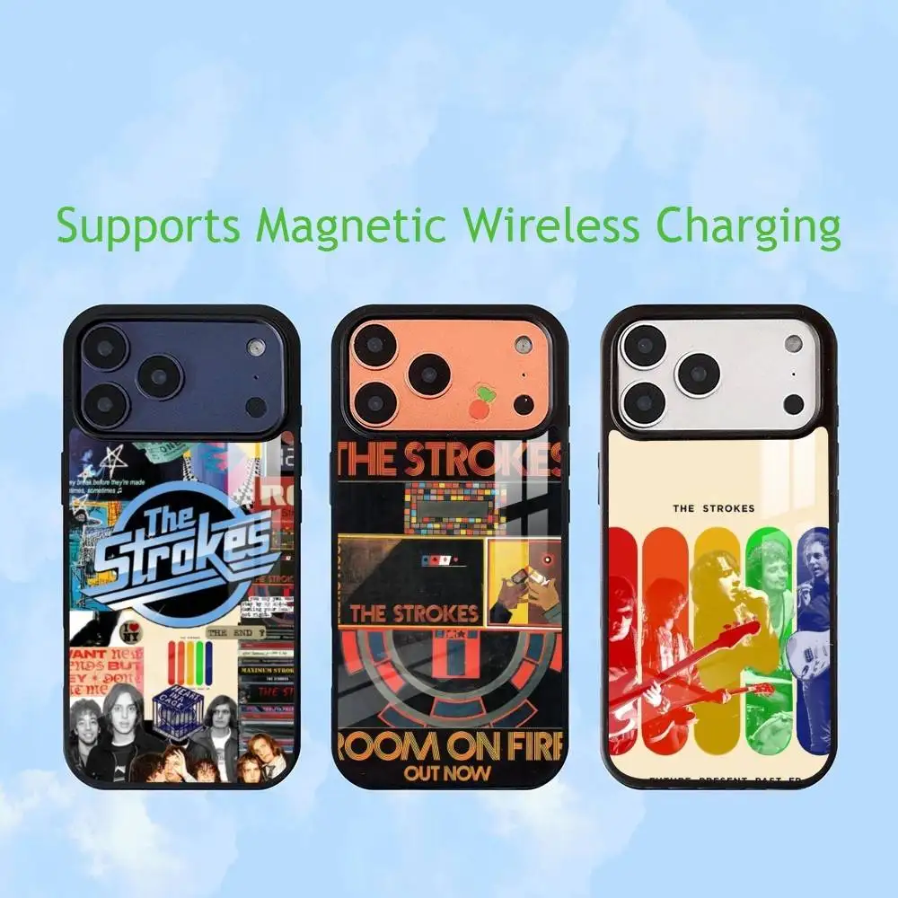 The Strokes-Reality Awaits  Phone Case For iPhone17,16,15,14,13,12,11 Plus,Pro Compatible with magnetic wireless charging