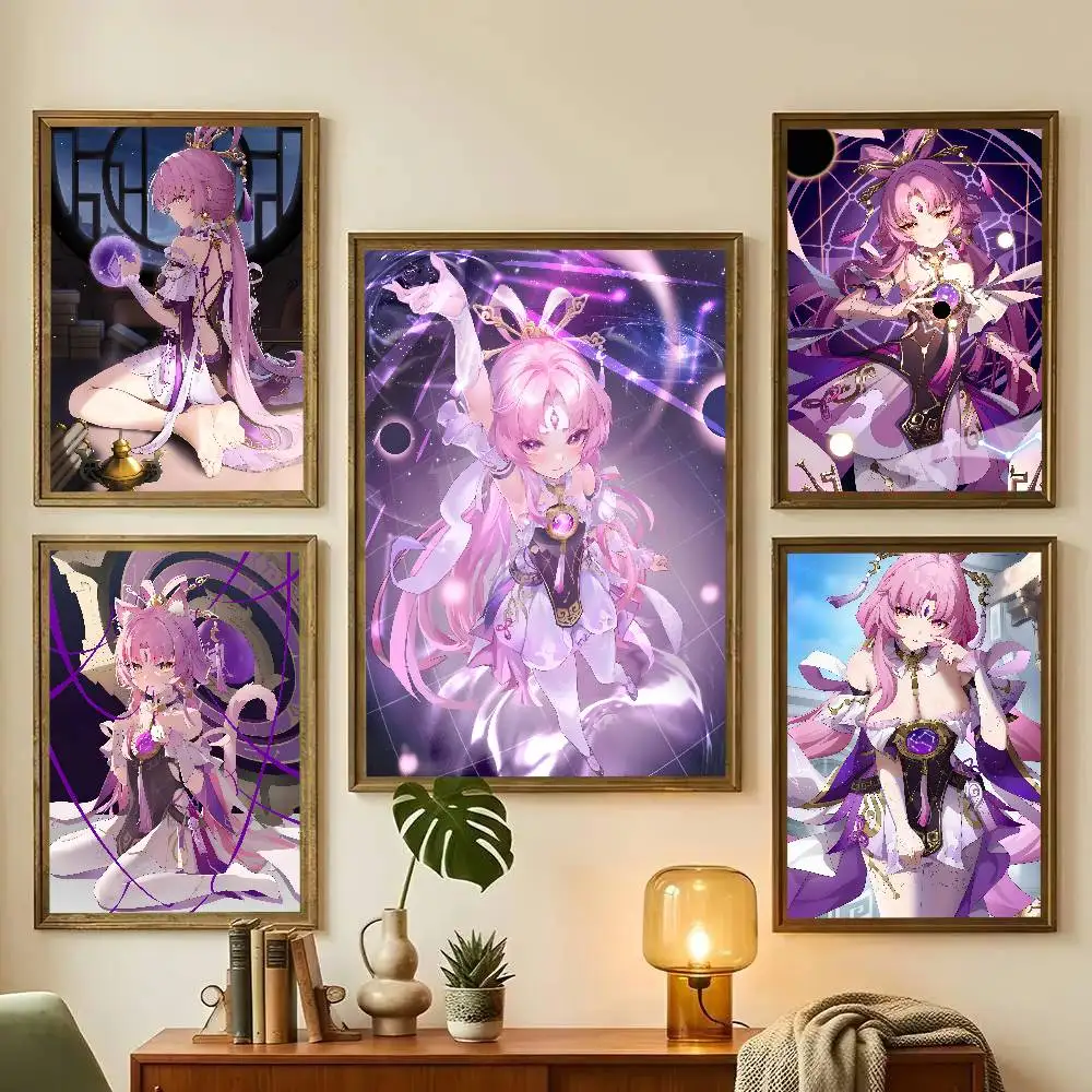 Fu Xuan Honkai Star Rail Game Poster Art With Prints Home Bedroom Living Room Decoration Gift