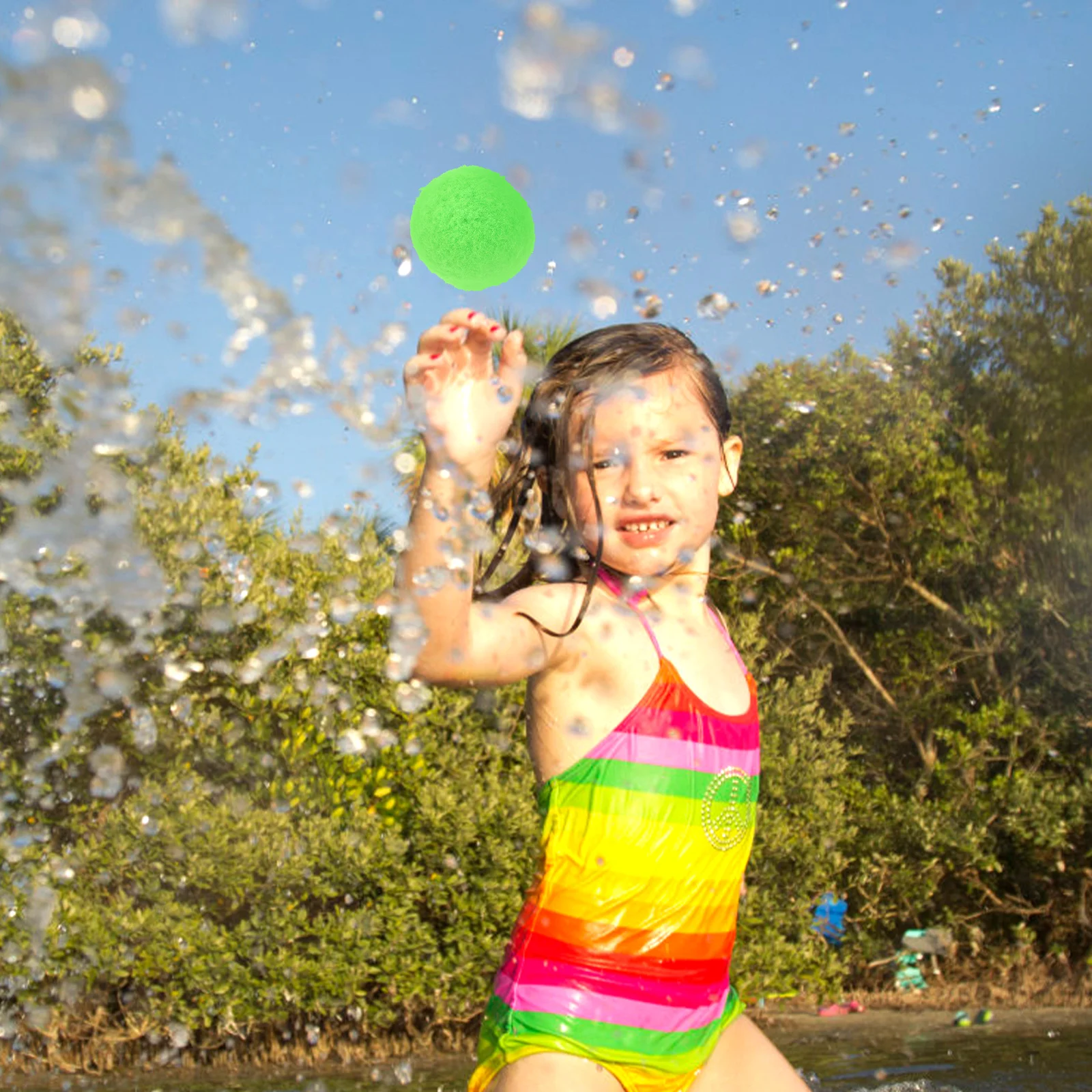 60 pièces combat d'eau multicolore amusant piscine fête jouets Absorption enfants jouets plage piscine sable jouets