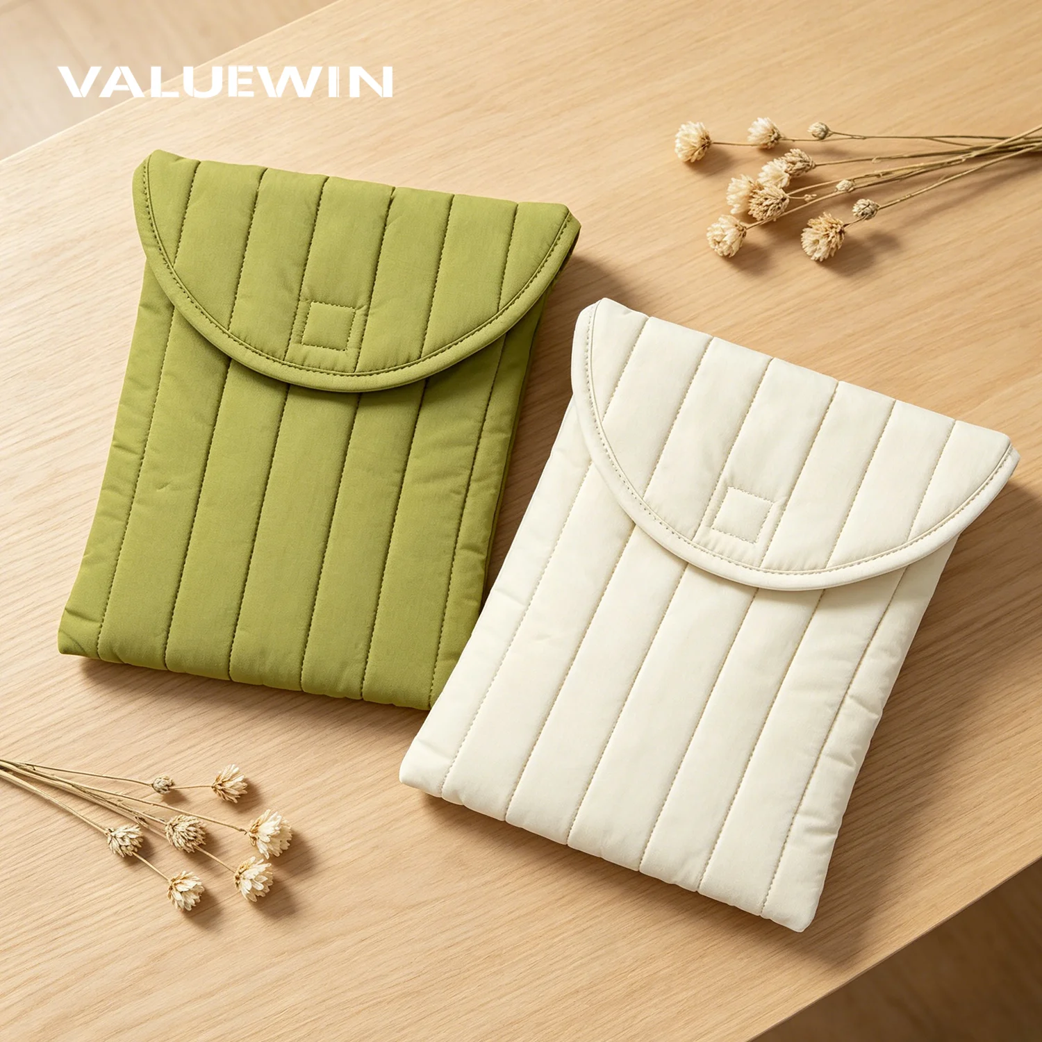 14/16 inch Puffy Laptop Sleeve Bag for MacBook Pro 14 16 Surface Dell Huawei Lenovo Fluffy Quilted Comfyable Portable Laptop Bag
