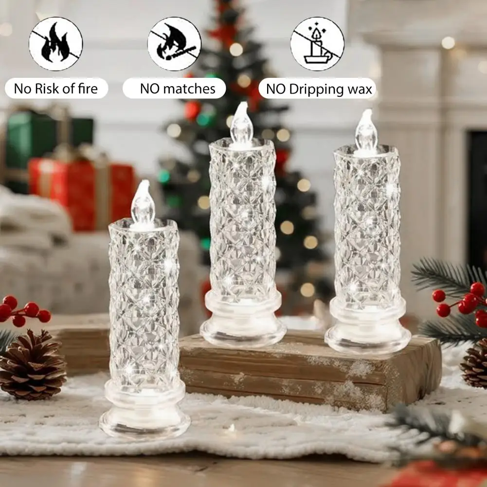 

Хрустальный светодиодный светильник-свеча, настольная лампа, проекция розы, романтическая атмосфера, ночник для спальни, вечеринки, рождественского свадебного украшения