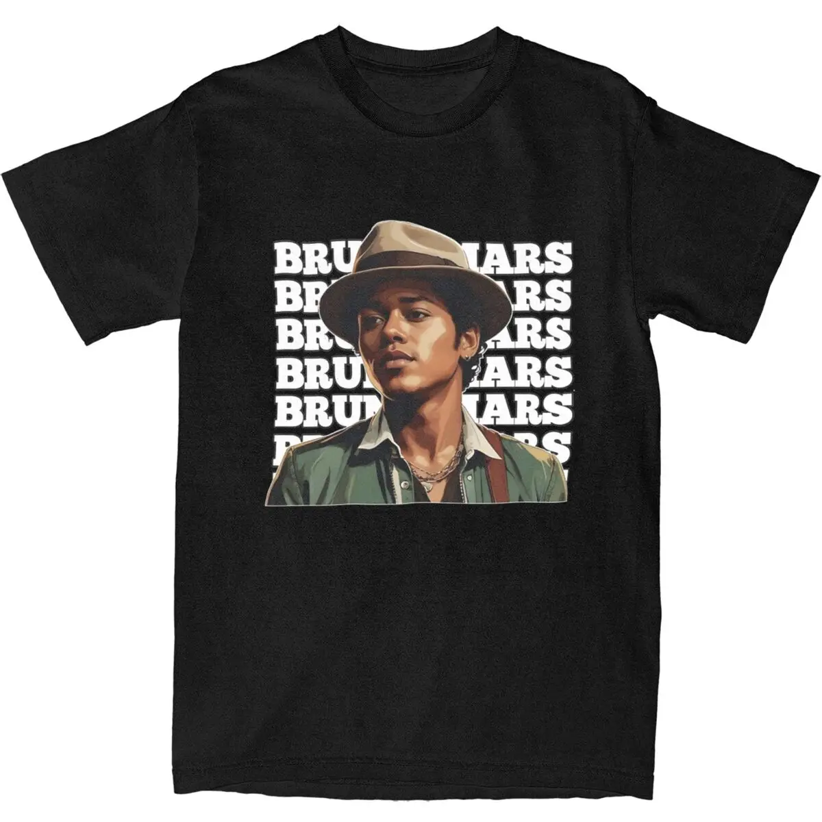 Men Women T Shirt Bruno Band Star Mars T Shirts Fashion Singapore Tour Summer Tees Streetwear Pure Cotton Clothing Gift Idea