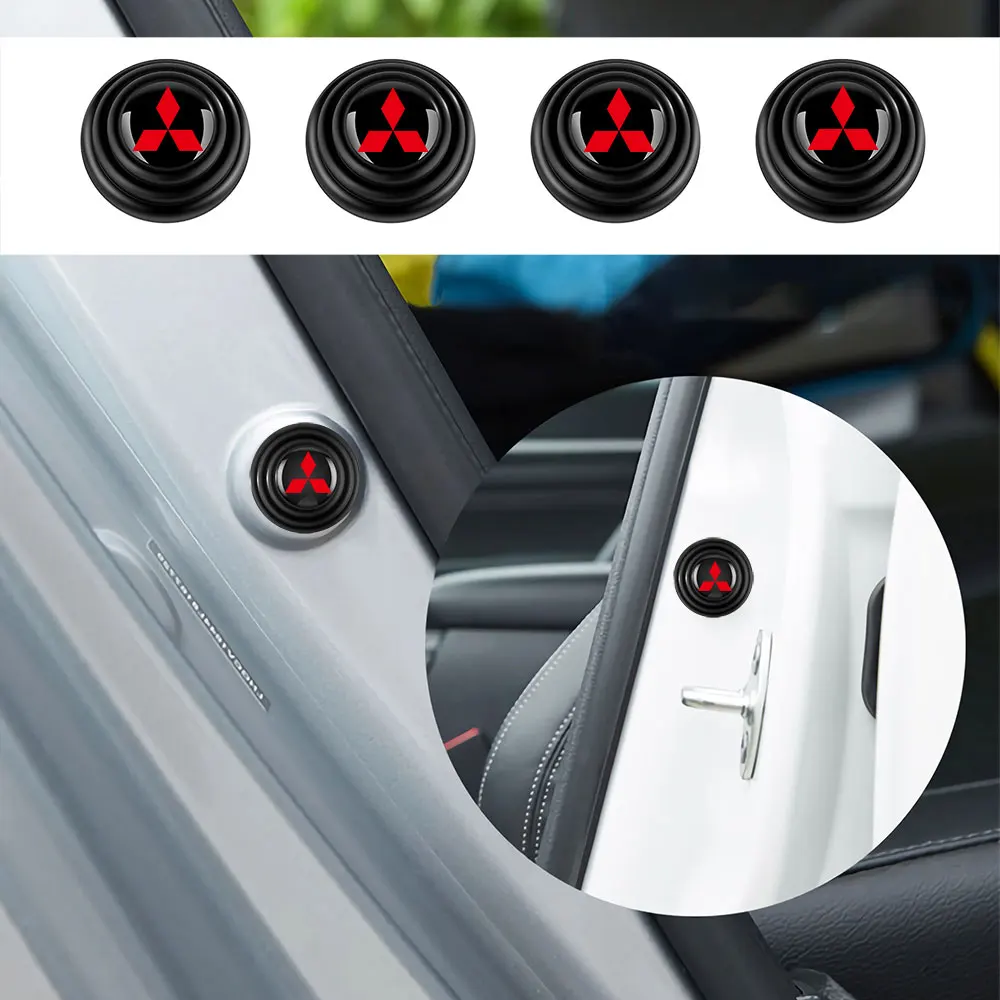 

4/12Pcs Silicone Car Door Shock Pad Soundproofing Mat Accessories For Mitsubishi ASX Lancer Pajero Outlander Galant Carisma EVO