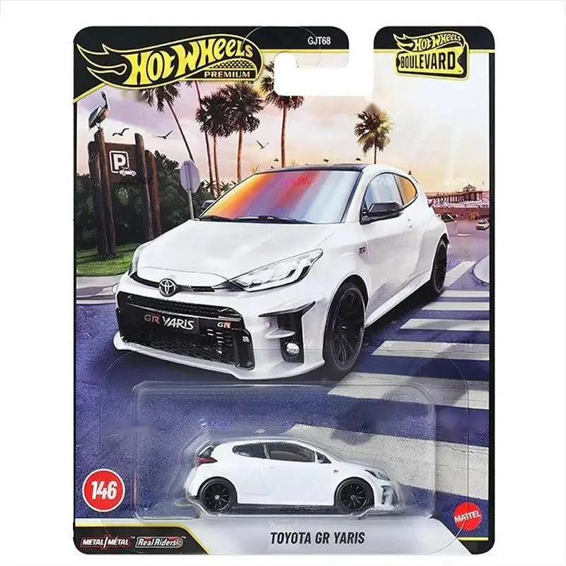 

Металлическая коллекционная модель Hot Wheels Cars PREMIUM BOULEVARD TOYOTA GR YARIS 1/64, игрушечные автомобили GJT68-146