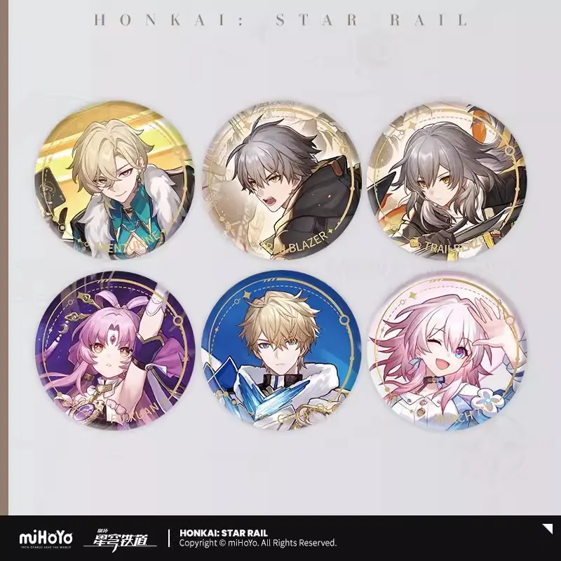 

Official Honkai: Star Rail tinplate lapel pins - Cosplay Game Peripherals Decorations Accessories Collectible Gifts New miHoYo