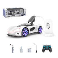 New Energy Vehicle Rc Car Stunt 2.4G Remote Control Car With EV Charging Station Light Music Spray function Children's Toys Gift