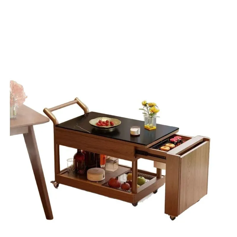 

Furnace brewing tea Solid wood balcony coffee table Living room tea table Multifunctional household Chinese-style small