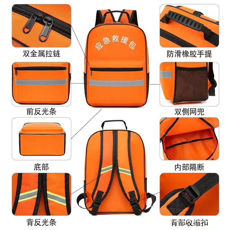 Kit de rescate de emergencia de Defensa Aérea Civil, mochila para salvar vidas, prevención de terremotos, conjunto de supervivencia al aire libre