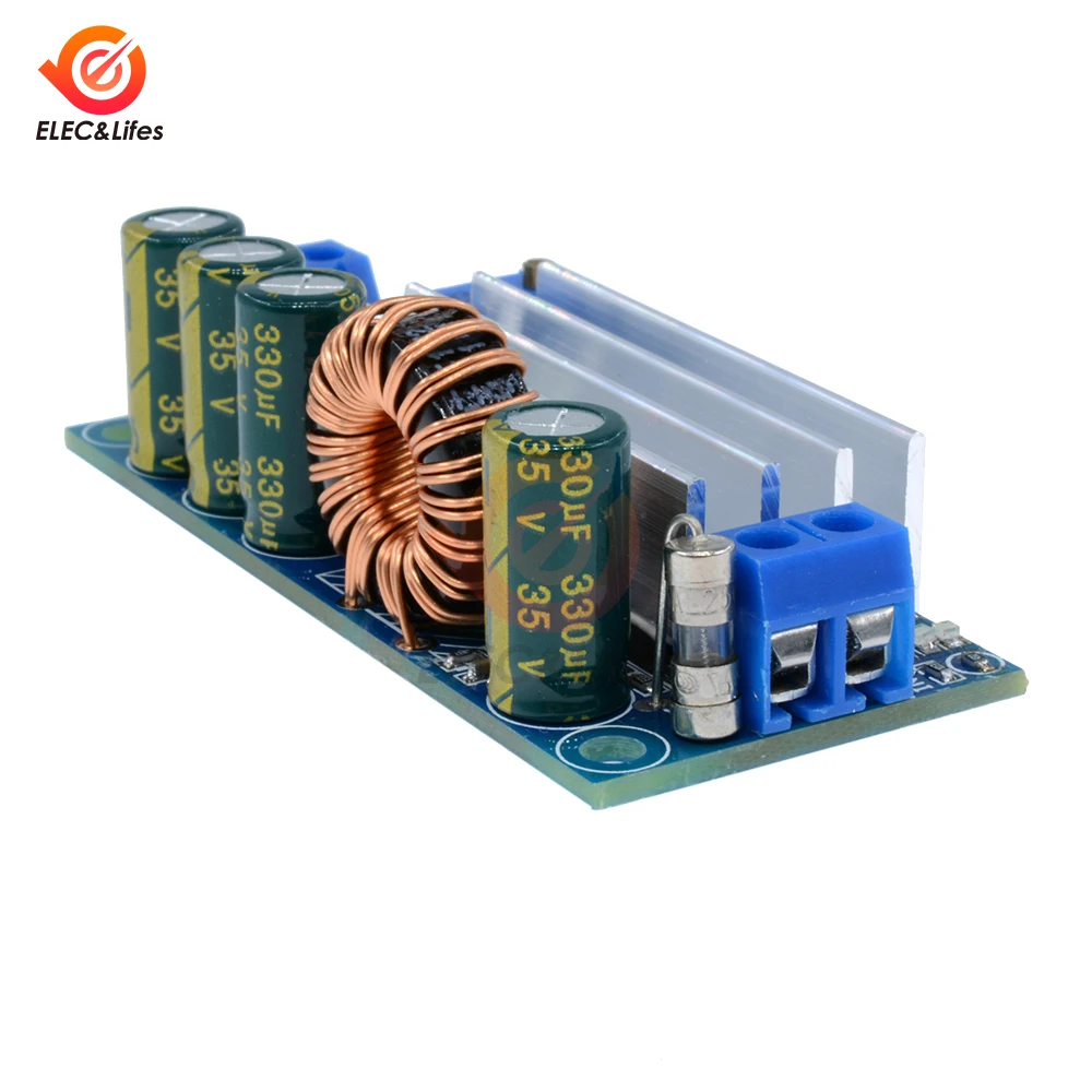 AT35 DC-DC 5-30V to 0.5-30V Power Step Up Down Converter Module 3A 35W Buck Boost Board Overcurrent Protection Power Supply