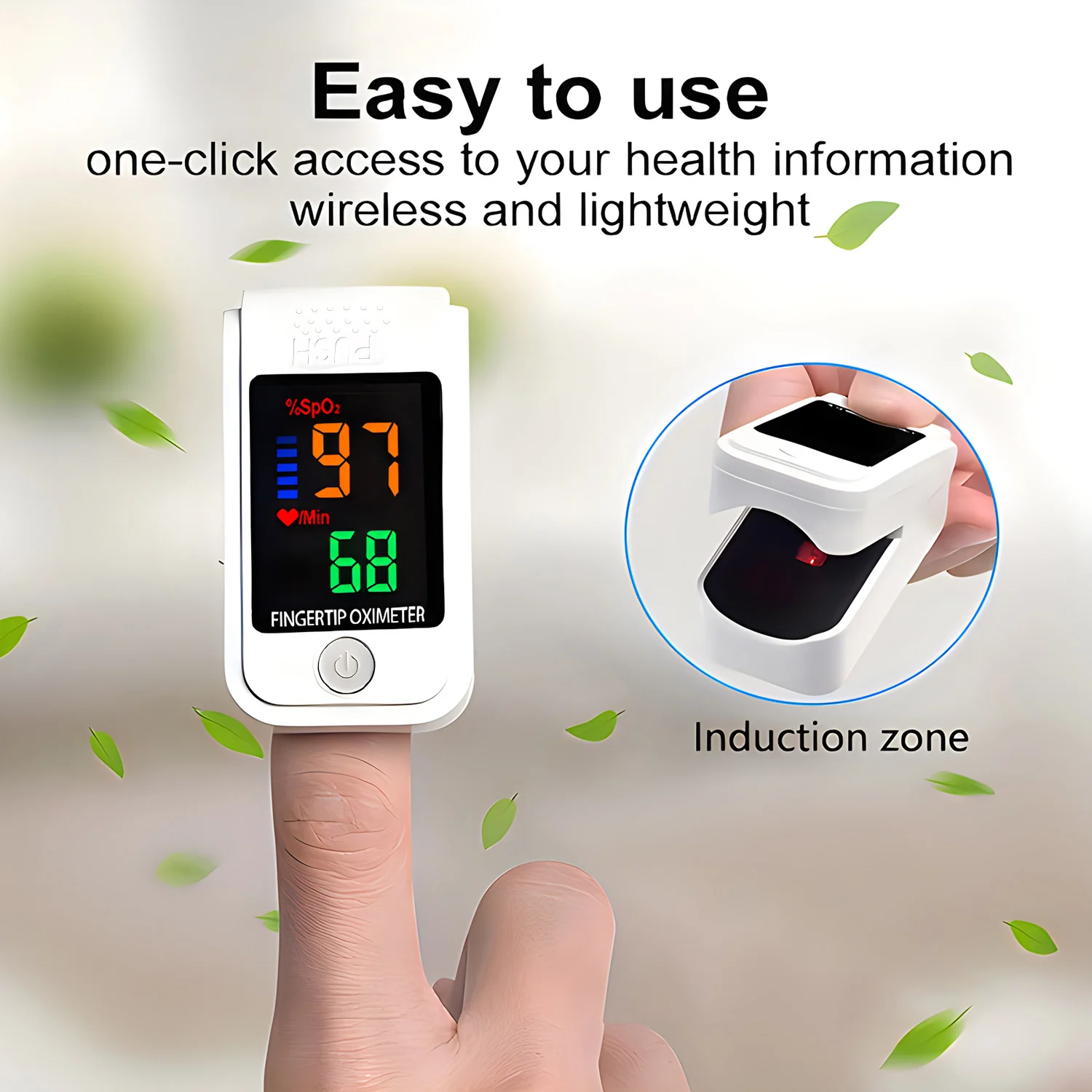 Medical Portable Fingertip Pulse Oximeter SPO2 Blood Oxygen Saturation Monitor with LED Display Pulse Oximeters Finger Monitor
