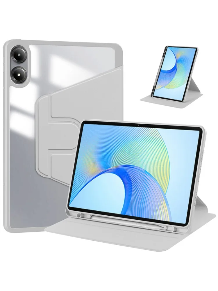 Etui Huawei Honor Pad 8 z uchwytem na ołówek 360 Obrotowy akrylowy przezroczysty pokrowiec na książkę Honor Pad 8 12" 2022 HEY-W09 — zdjęcie 2