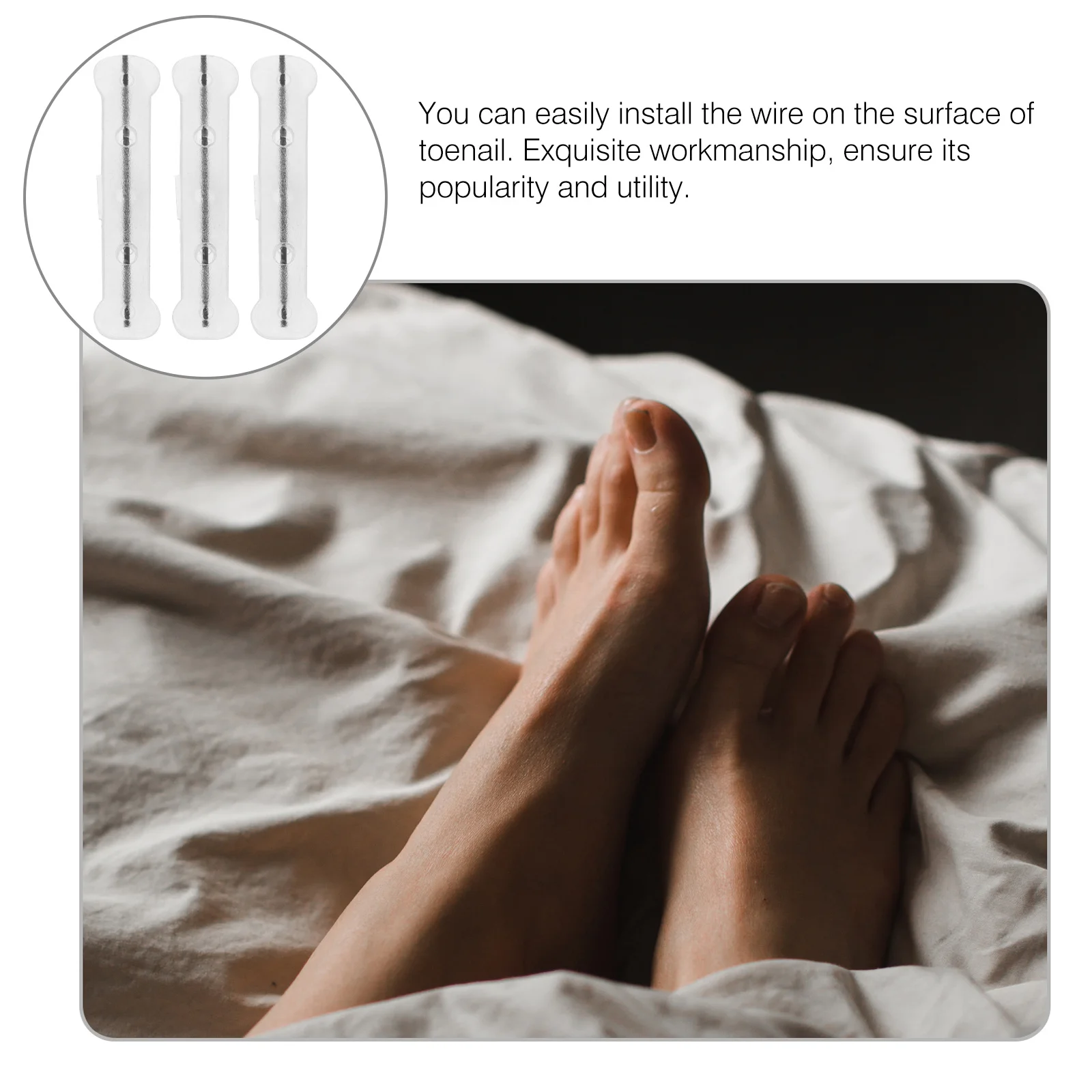 Toenail Corrector Strips Professional Household Nail Correction Tool For Ingrown Toenail Relief Reusable Small Toe Care