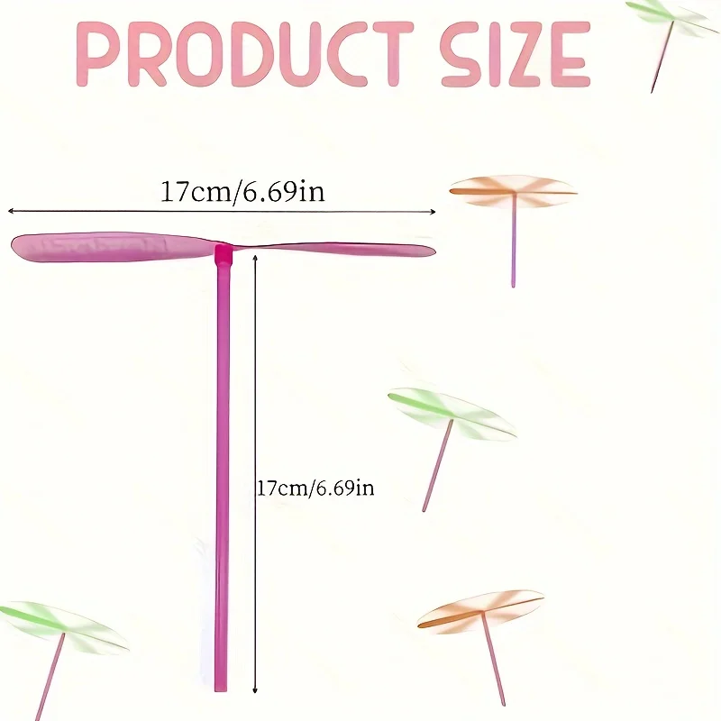 50 unids/set libélula vibrante colección de juguetes voladores fácil de montar juguetes educativos portátiles de colores brillantes para fiestas