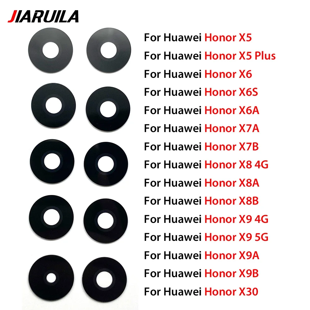 1 conjunto de lente de vidro da câmera traseira para huawei honor x5 plus x6 x6s x6a x7a x7b x8 4g x8a x8b x9 4g x9 5g x30 x9a x9b