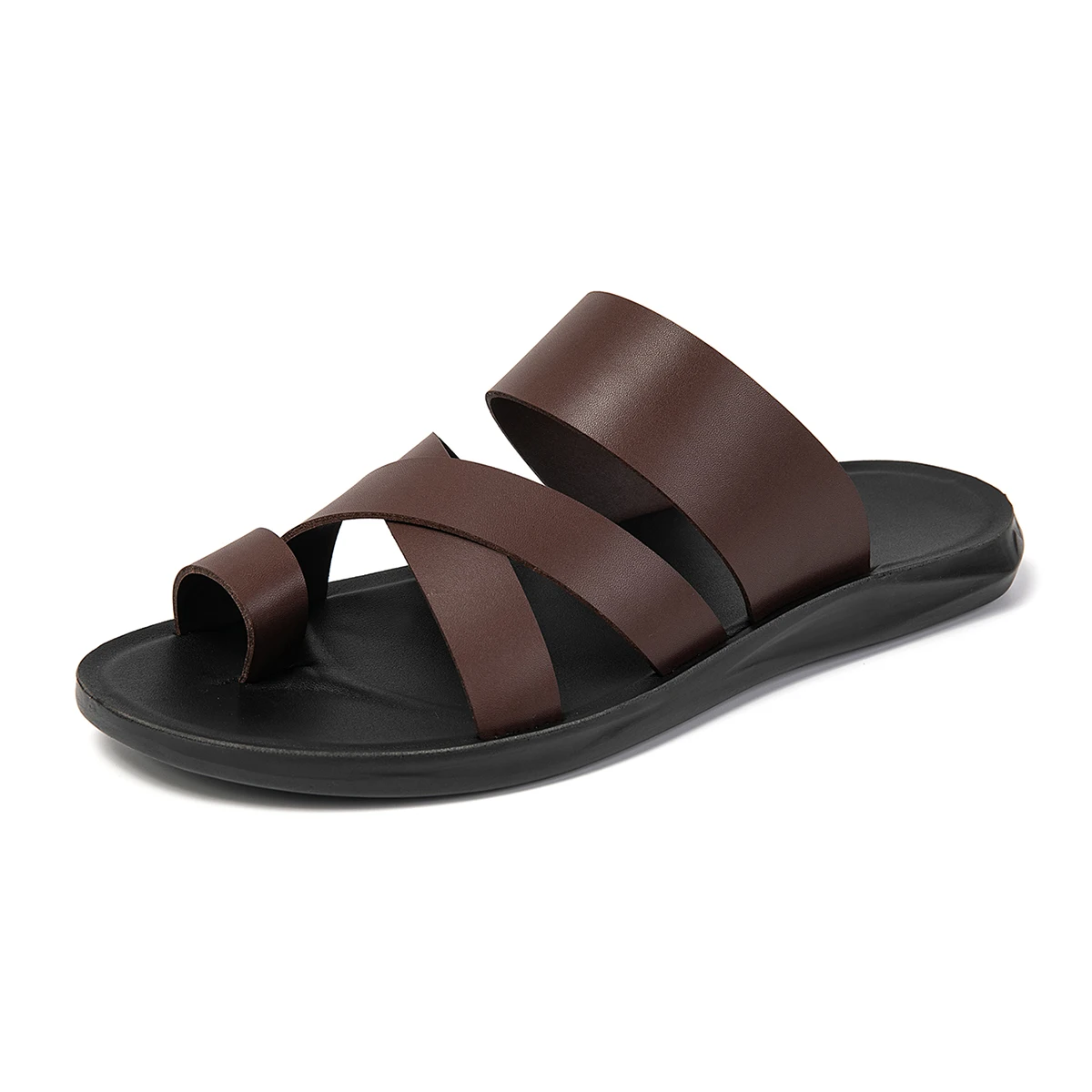 Weiche und bequeme Herrenhausschuhe eignen sich für den täglichen Gebrauch zu Hause, im Freien und für die Freizeit. Neue coole Herren-Sandalen. – Detail 12
