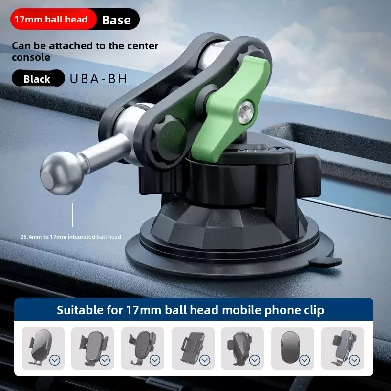 Adjustable Car Phone Stand Suction Cup 360° Rotation Multi-Angle Overhead View Holder for Live Streaming in Car