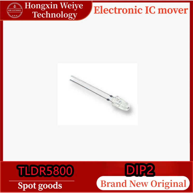 

(10/100 pieces) TLDR5800 Red LED 650nm, 5mm, bullet-shaped small angle ±4° Brand new fast shipping