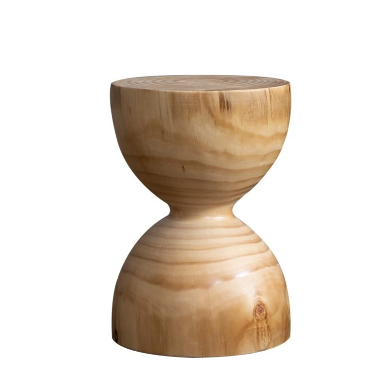 

Nordic log stools, solid wood stump ornaments, household living room chairs