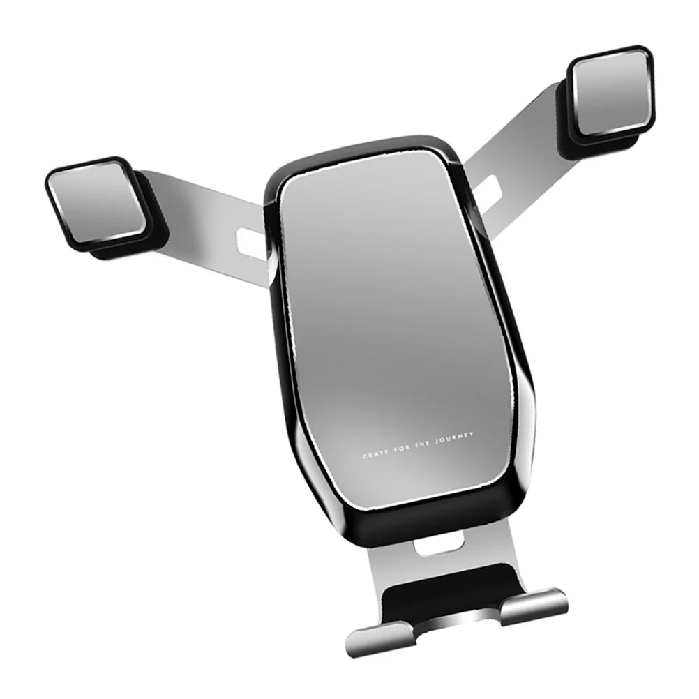

Car Air Vent Phone Holder Universal Metal Mount For Cellphone Gps Navigation Compact Design Silver Phone Mount For Car