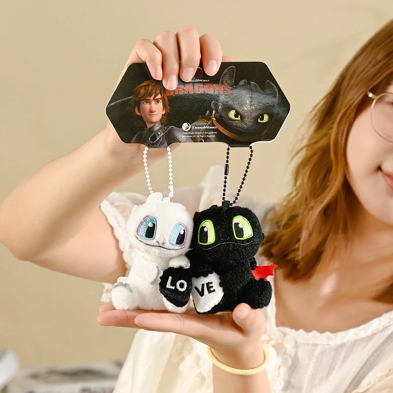 Light Fury Night Fury Magnetische Pluche Pop Speelgoed Tandeloze Draak Tas Rugzak Hanger Mascotte Hangende Ornament Kinderen Gift